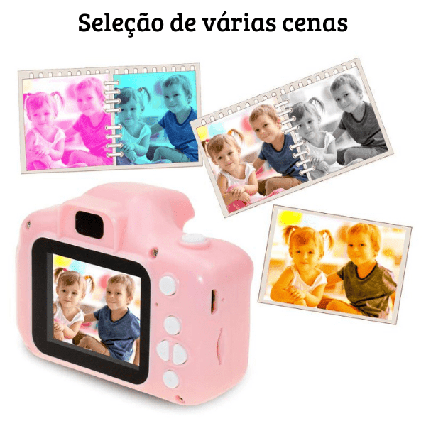 Câmera Digital Infantil 3 em 1 + Brinde Cartão 32gb - Oasiz - Oasiz