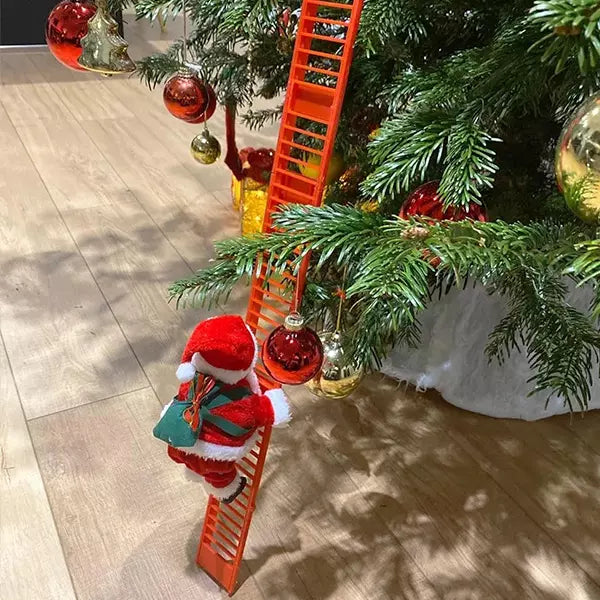 Papai Noel Sobe Escadas Decoração de Natal - Oasiz