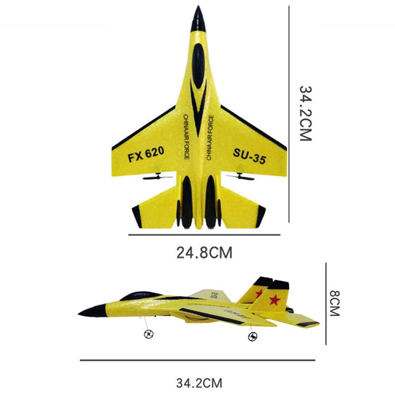 Avião com Controle Remoto Caça SU-35 - Oasiz