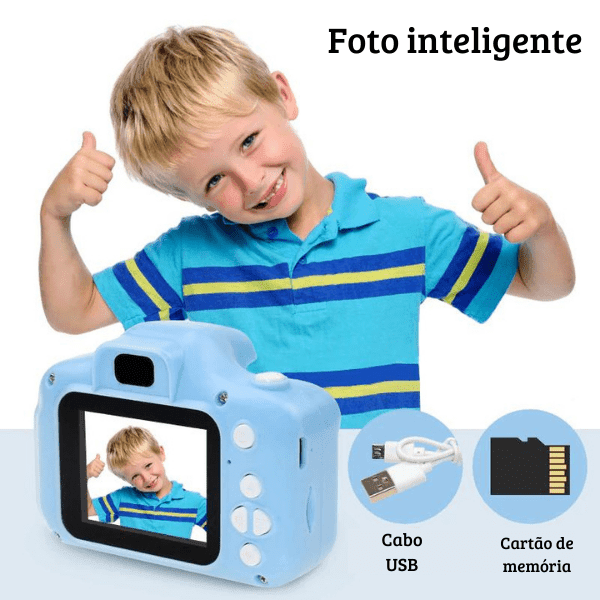 Câmera Digital Infantil 3 em 1 + Brinde Cartão 32gb - Oasiz - Oasiz