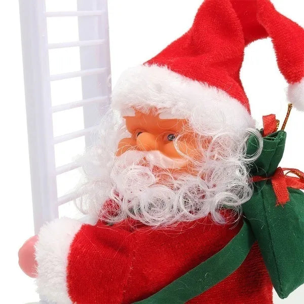 Papai Noel Sobe Escadas Decoração de Natal - Oasiz